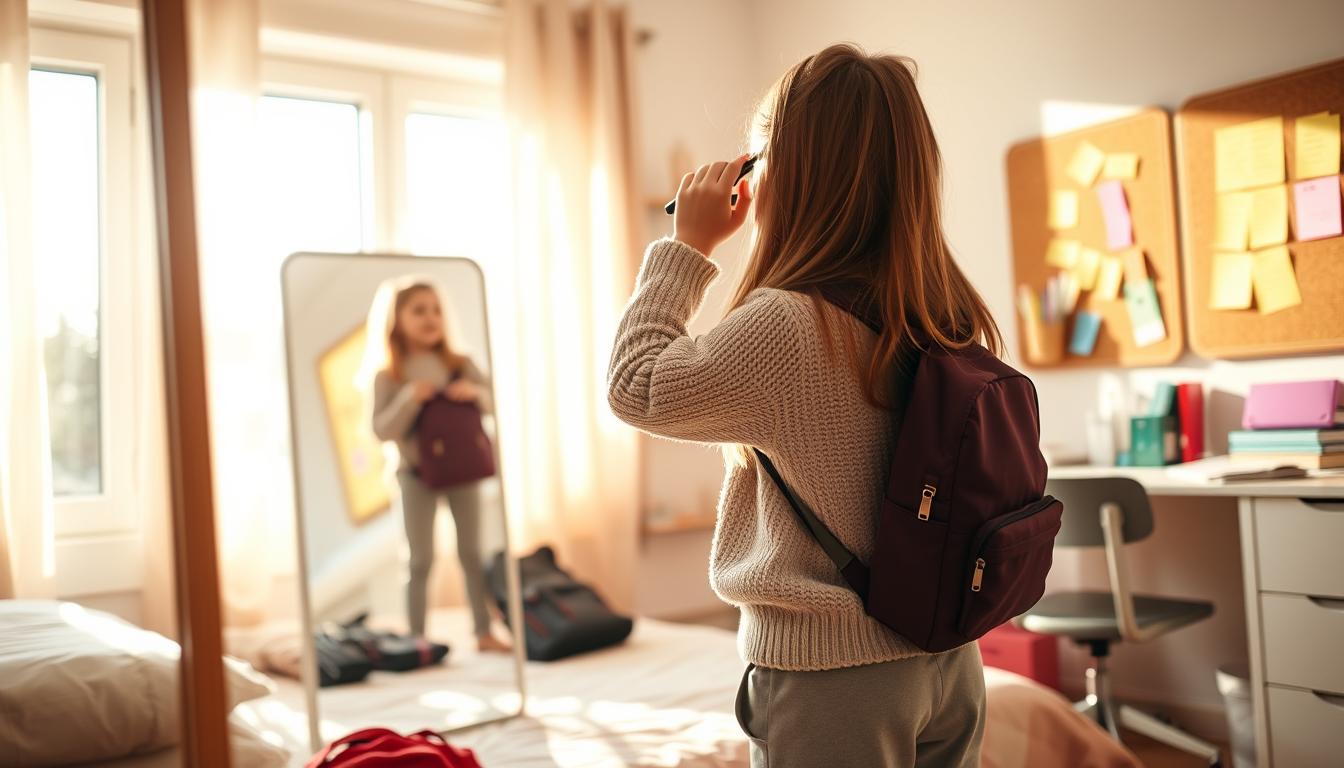 Girl's Morning Routine for School
