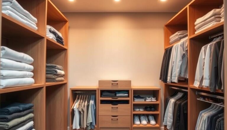 Hanger-Free Wardrobe Organization